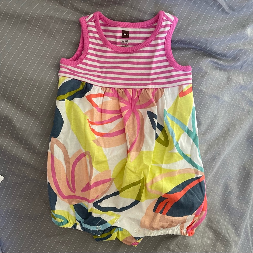 5 NWOT Tea Collection Baby Girl 12-18 Months Dresses and One-Pieces